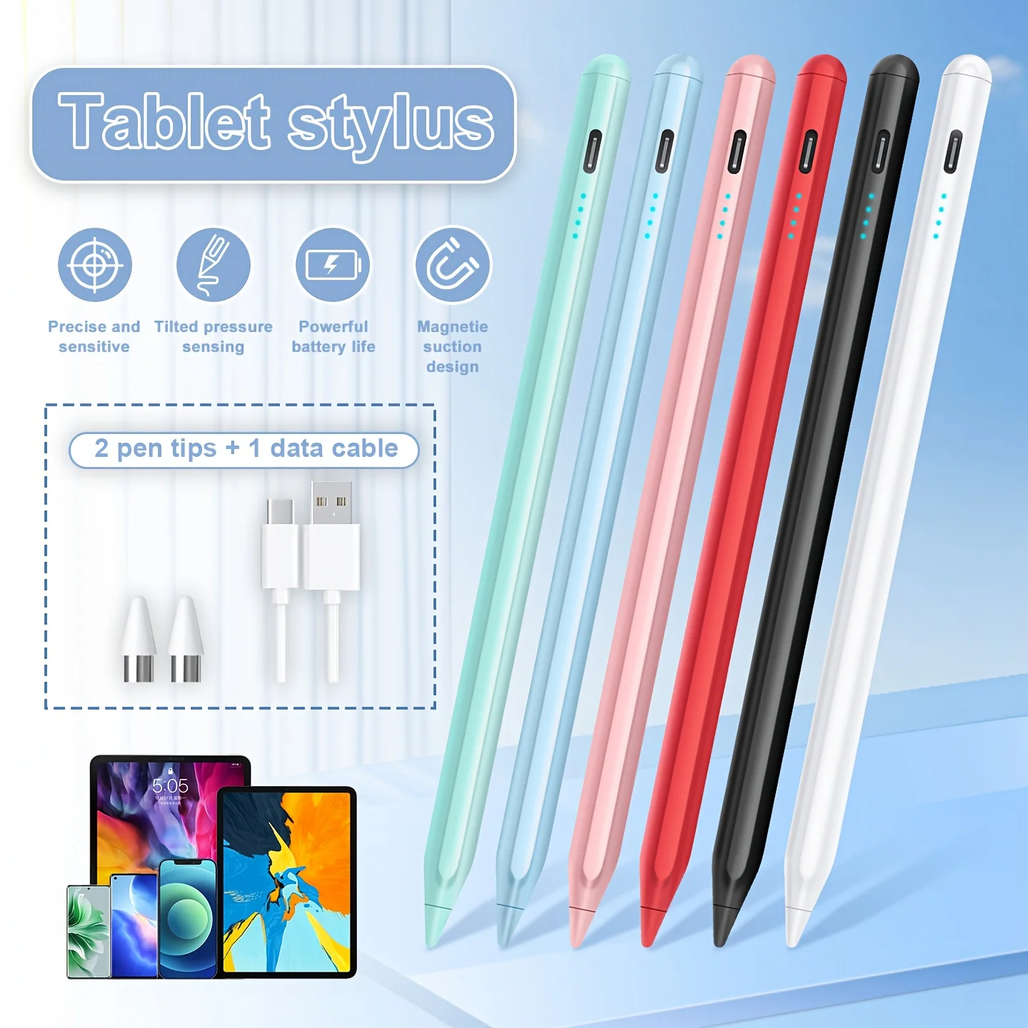 Universal Tablet Active Stylus Pen For Xiaomi Huawei Samsung Tablet Mobile Phone Pen For Android Redmi Oppo Touch Screen Pencil
Universal Tablet Active Stylus Pen For Xiaomi Huawei Samsung Tablet Mobile Phone Pen For Android Redmi Oppo Touch Screen Pencil