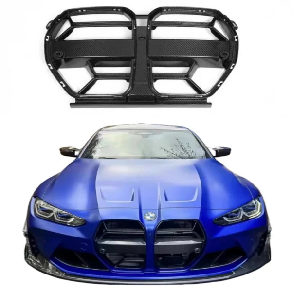 Dry Carbon Fiber front grill CSL Style With ACC car grilles carbon parts auto parts M3 M4 G80 G82 G83 car front bumper grills
Dry Carbon Fiber front grill CSL Style With ACC car grilles carbon parts auto parts M3 M4 G80 G82 G83 car front bumper grills