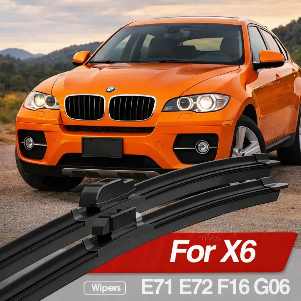 For BMW X6 E71 E72 F16 G06 2008-2023 Front Windshield Wiper Blades 2pcs Windscreen Window Accessories 2012 2015 2016 2019 2020
For BMW X6 E71 E72 F16 G06 2008-2023 Front Windshield Wiper Blades 2pcs Windscreen Window Accessories 2012 2015 2016 2019 2020
