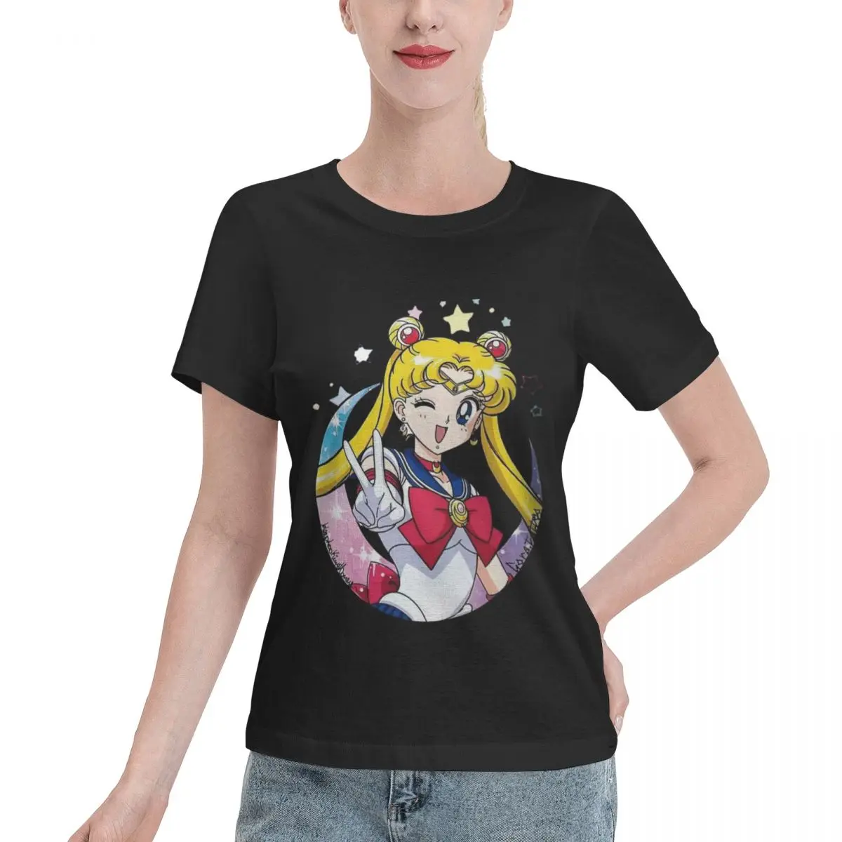Sailor Moon Luxury T Shirts for Women's Summer Print Shirt Cotton High Quality Clothing Streetwear
Sailor Moon Luxury T Shirts for Women's Summer Print Shirt Cotton High Quality Clothing Streetwear