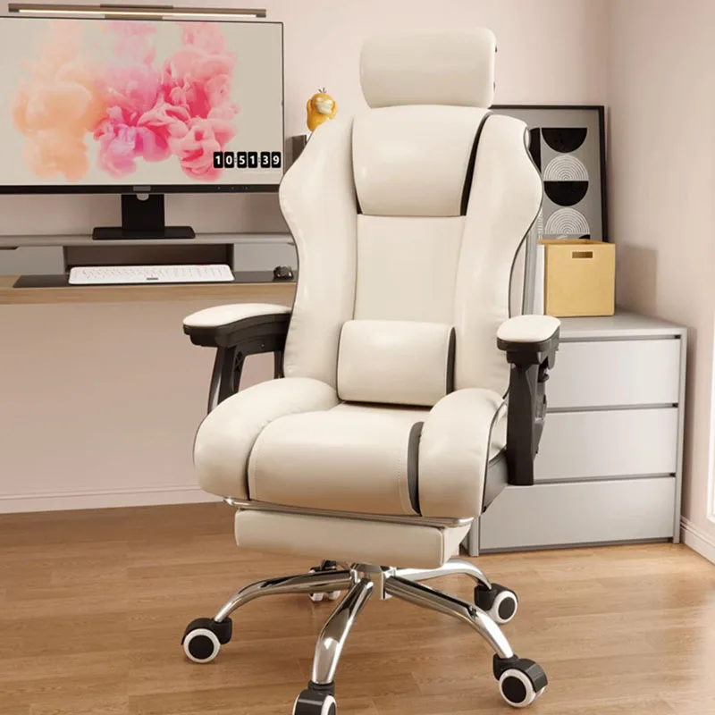 Pink Gaming Ergonomic Office Chair Lazy Arm Rolling Massage Chair Comfortable White Salon Silla De Escritorio Salon Furniture
Pink Gaming Ergonomic Office Chair Lazy Arm Rolling Massage Chair Comfortable White Salon Silla De Escritorio Salon Furniture