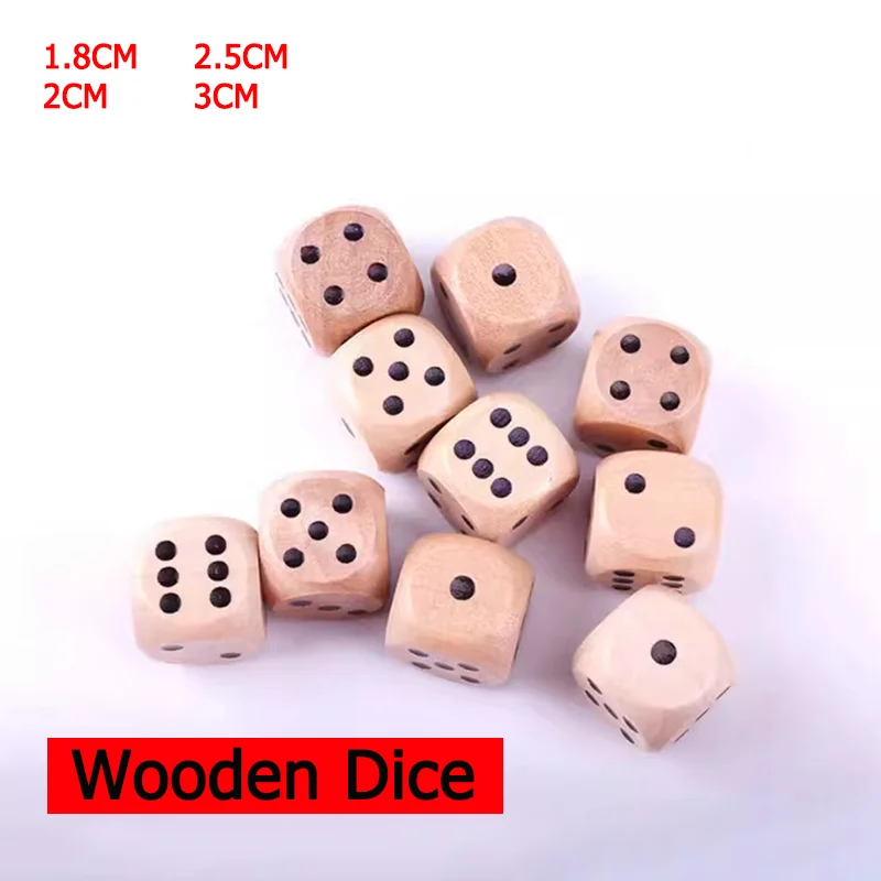 1.8cm-3cm Wooden Dice D6, Round Corner Gaming Cubes for Tabletop Games, DIY & Gift Accessories
1.8cm-3cm Wooden Dice D6, Round Corner Gaming Cubes for Tabletop Games, DIY & Gift Accessories