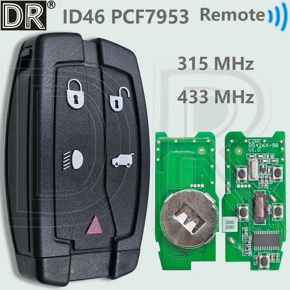 DT NT8TX9 ID46 PCF7953 чип 315/433 МГц автомобильный дистанционный ключ для Land Rover Freelander 2 Discovery
DT NT8TX9 ID46 PCF7953 чип 315/433 МГц автомобильный дистанционный ключ для Land Rover Freelander 2 Discovery