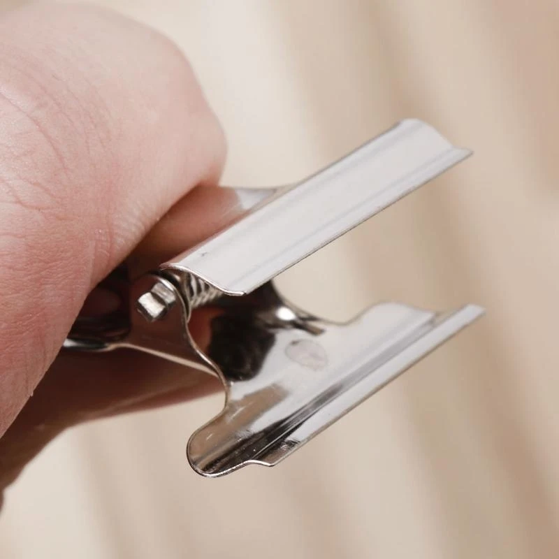 R1WA 10Pcs Metal Grip Clip Sealer Bag Clamp Paper Document Ticket Binder 
R1WA 10Pcs Metal Grip Clip Sealer Bag Clamp Paper Document Ticket Binder