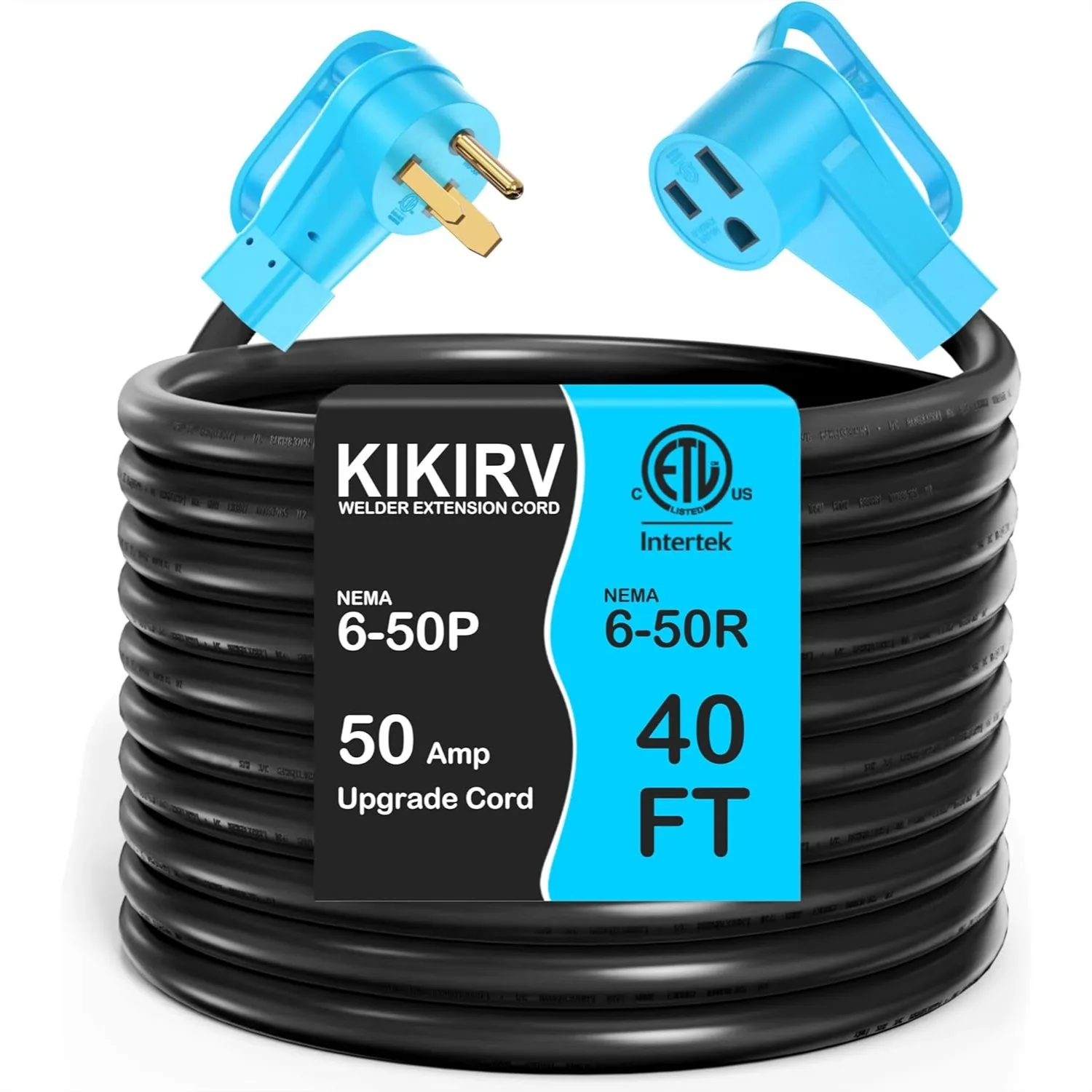 50 Amp 40 ft Welder Extension Cord 8 AWG, 250V NEMA 6-50P to 6-50R Heavy Duty for Welder Plasma MIG TIG
50 Amp 40 ft Welder Extension Cord 8 AWG, 250V NEMA 6-50P to 6-50R Heavy Duty for Welder Plasma MIG TIG