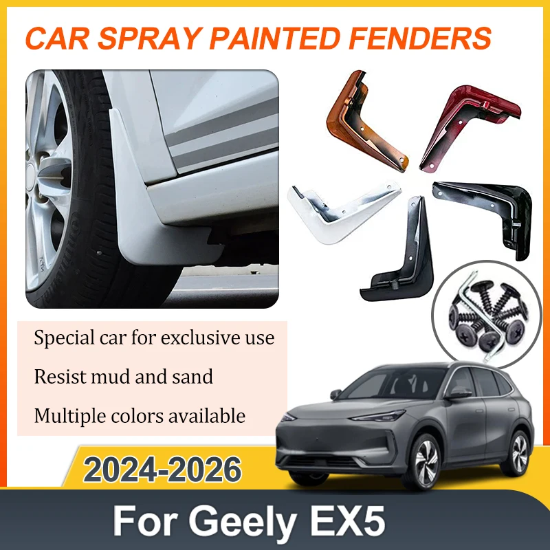 Переднее и заднее крыло автомобиля для Geely Galaxy EX5, аксессуары 2024-2026, брызговики, брызговики, краска для выпечки, детали брызговика
Переднее и заднее крыло автомобиля для Geely Galaxy EX5, аксессуары 2024-2026, брызговики, брызговики, краска для выпечки, детали брызговика