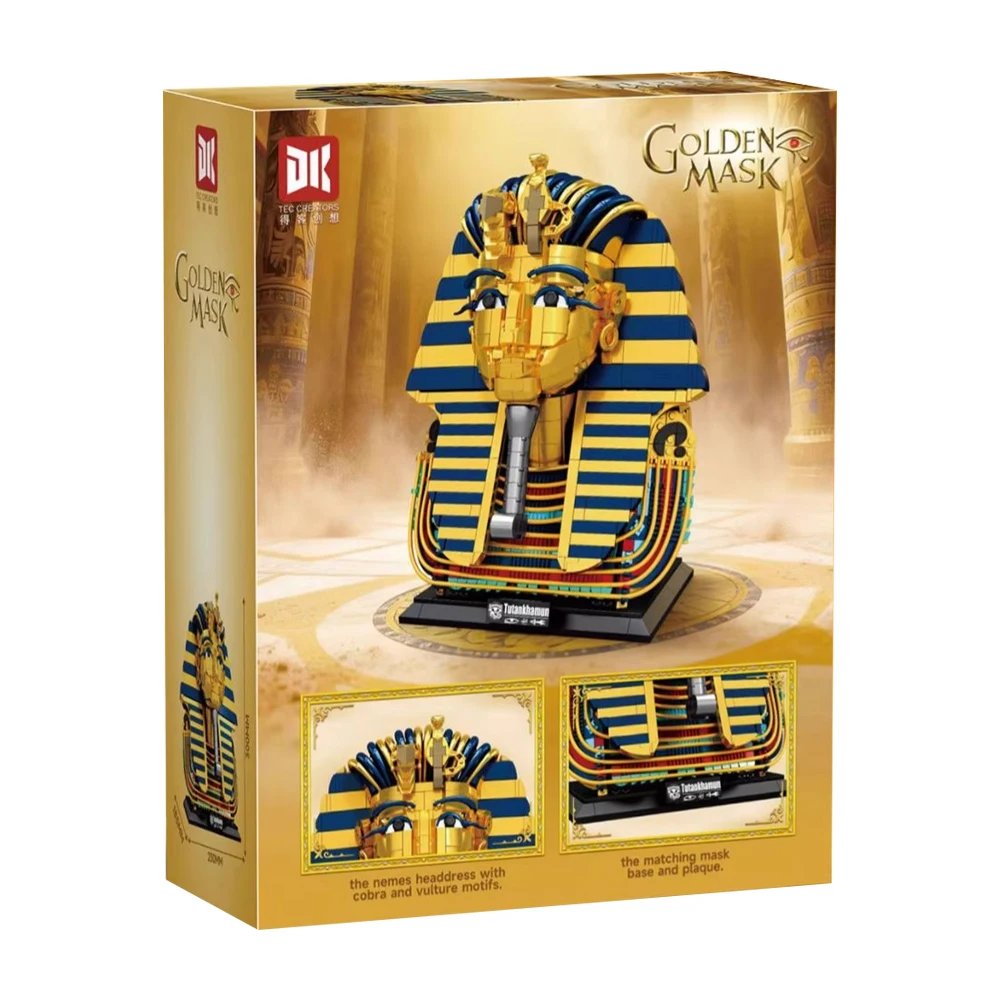IN STOCK 80027 MOC Creativity Golden Pharaoh Mask bust Building Blocks Bricks Assembling Model Toys for Boys Christmas Gift Set
IN STOCK 80027 MOC Creativity Golden Pharaoh Mask bust Building Blocks Bricks Assembling Model Toys for Boys Christmas Gift Set