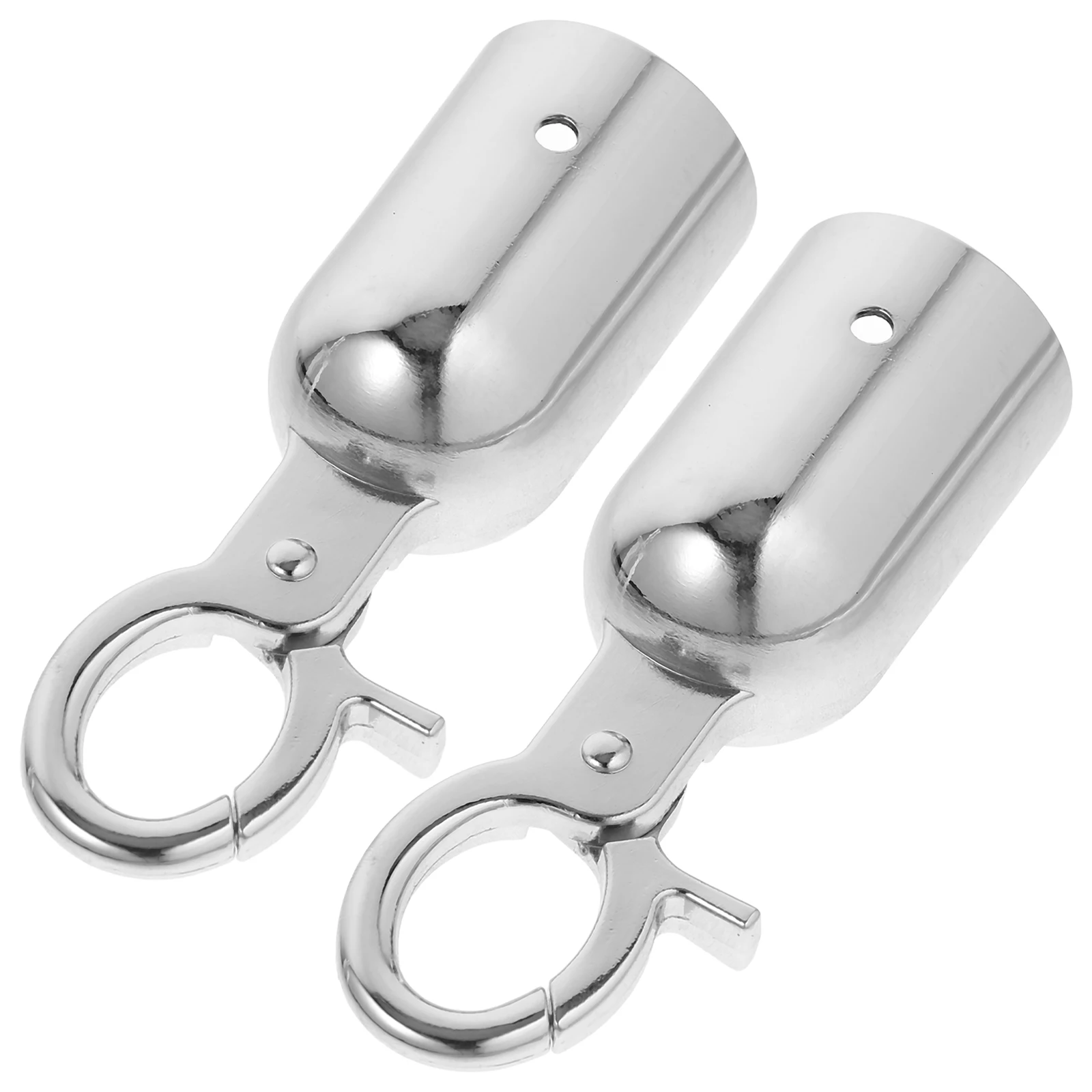 2 Pcs Rope End Stop Snap Hook Caps Cord Lock with Tent Handrail Fittings Stainless Steel Pull Stopper Ends
2 Pcs Rope End Stop Snap Hook Caps Cord Lock with Tent Handrail Fittings Stainless Steel Pull Stopper Ends