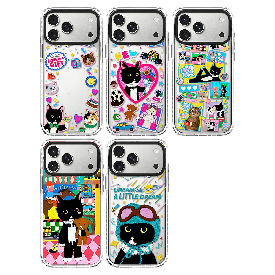 Cute Cat Stickers White Border Magnetic Impact Phone Case Cover for IPhone 13 14 15 16 17 Pro Max Case for IPhone Air
Cute Cat Stickers White Border Magnetic Impact Phone Case Cover for IPhone 13 14 15 16 17 Pro Max Case for IPhone Air