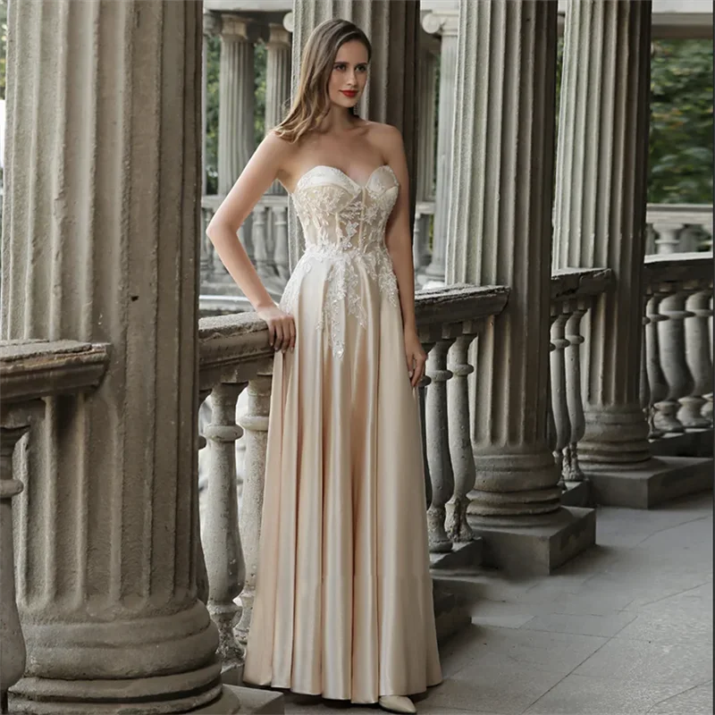 Вечерние платья цвета шампанского по индивидуальному заказу для женщин 2026 без рукавов, милое винтажное вечернее платье для особых случаев по индивидуальному заказу 
Вечерние платья цвета шампанского по индивидуальному заказу для женщин 2026 без рукавов, милое винтажное вечернее платье для особых случаев по индивидуальному заказу