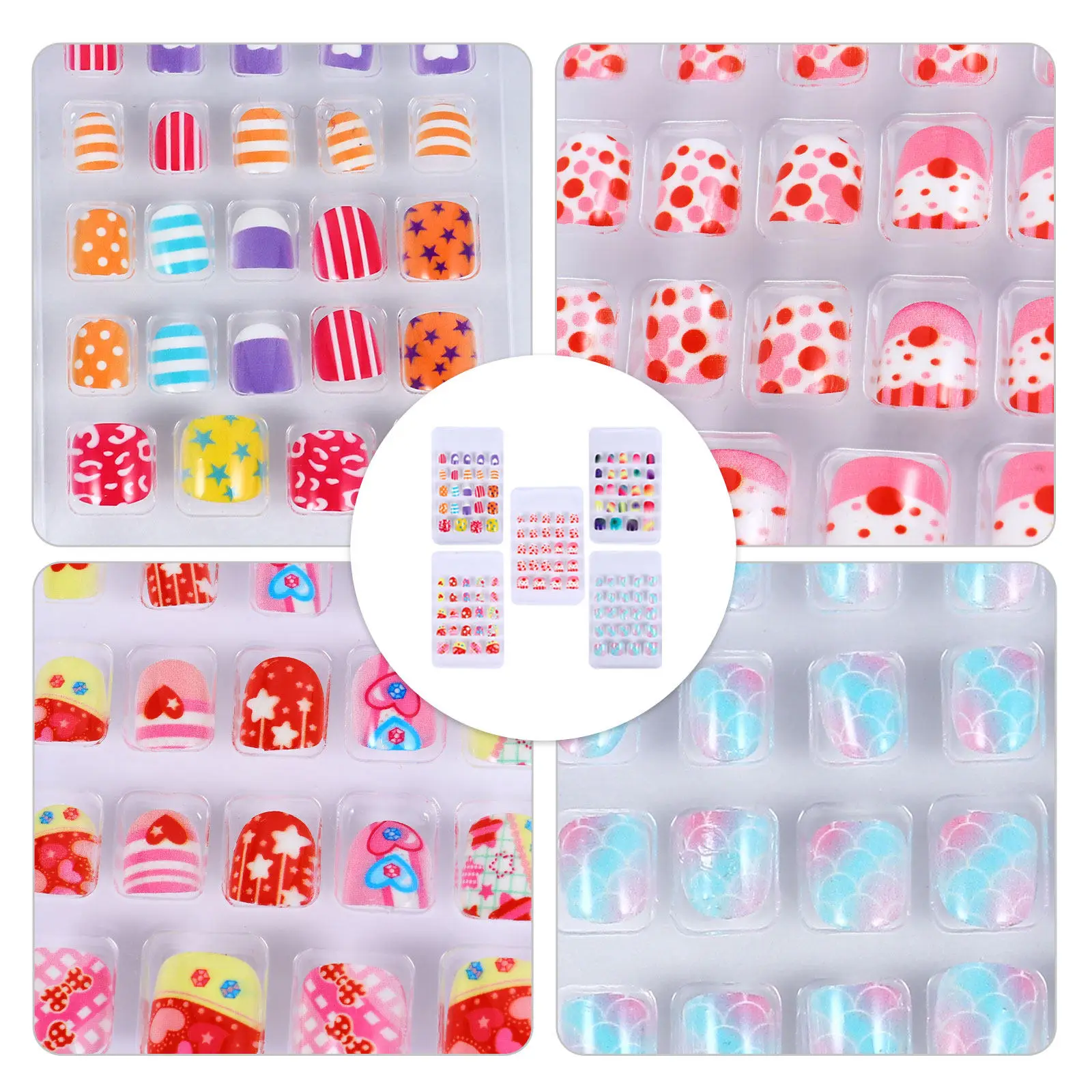 120pcs False Nails Full Cover Press On Detachable Artificial Short Nail Art Supplies Bright Colors Cute Patterns
120pcs False Nails Full Cover Press On Detachable Artificial Short Nail Art Supplies Bright Colors Cute Patterns