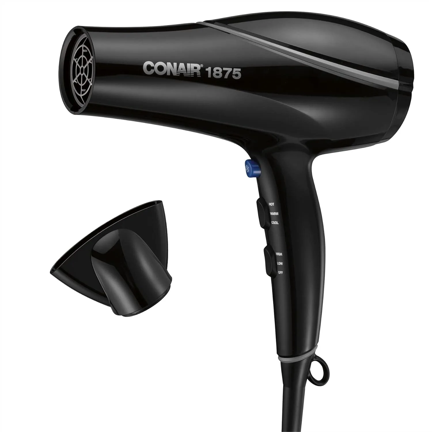 Hair Dryer 1875W with Ionic & Hematite-Infused Ceramic Technology, 3 Heat Settings, 2 Speeds, Concentrator for Smooth and
Hair Dryer 1875W with Ionic & Hematite-Infused Ceramic Technology, 3 Heat Settings, 2 Speeds, Concentrator for Smooth and