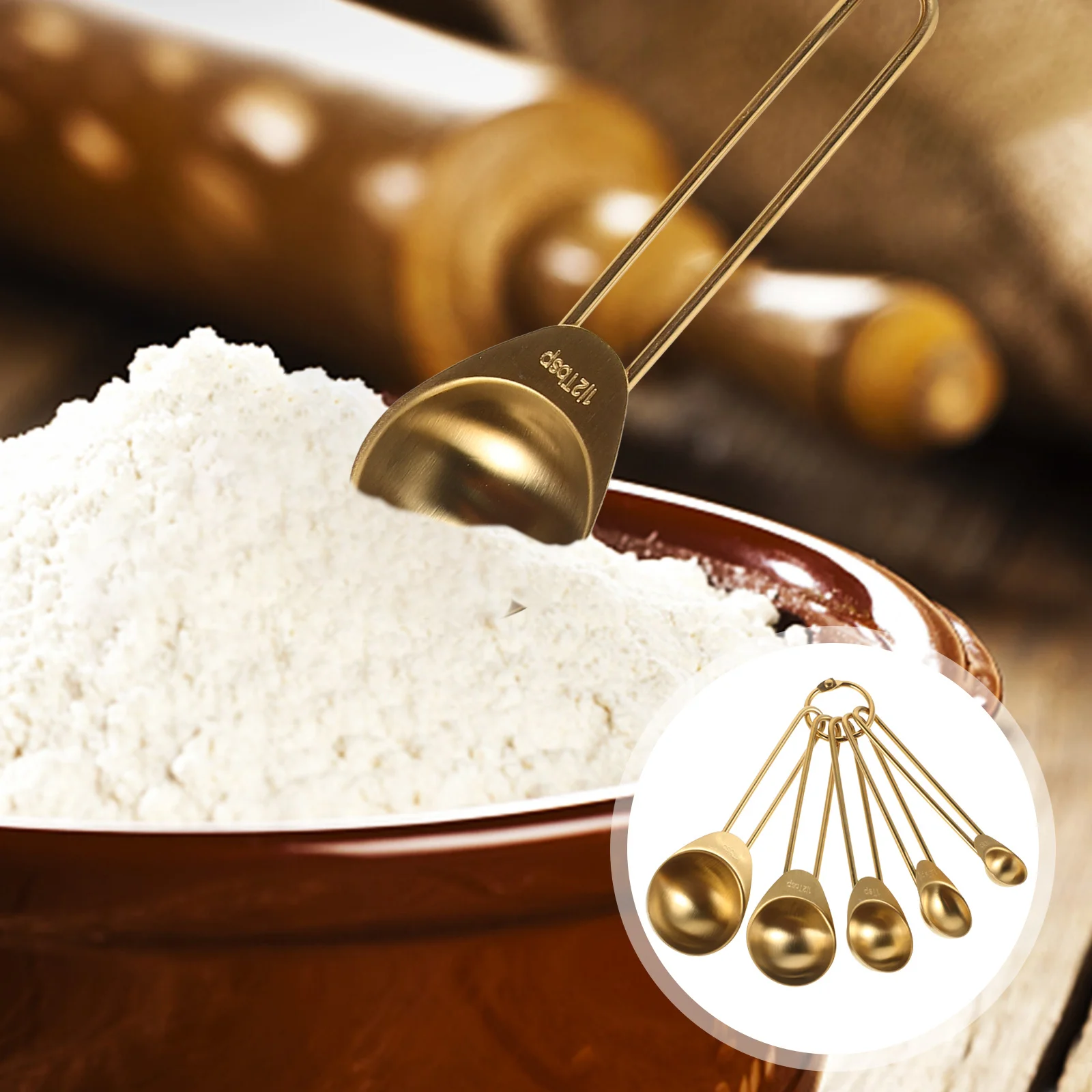 1Set Stainless Steel Measuring Spoons Stackable Kitchen Utensils Precise Engraved Measuring Tools for Cooking Baking Spice
1Set Stainless Steel Measuring Spoons Stackable Kitchen Utensils Precise Engraved Measuring Tools for Cooking Baking Spice