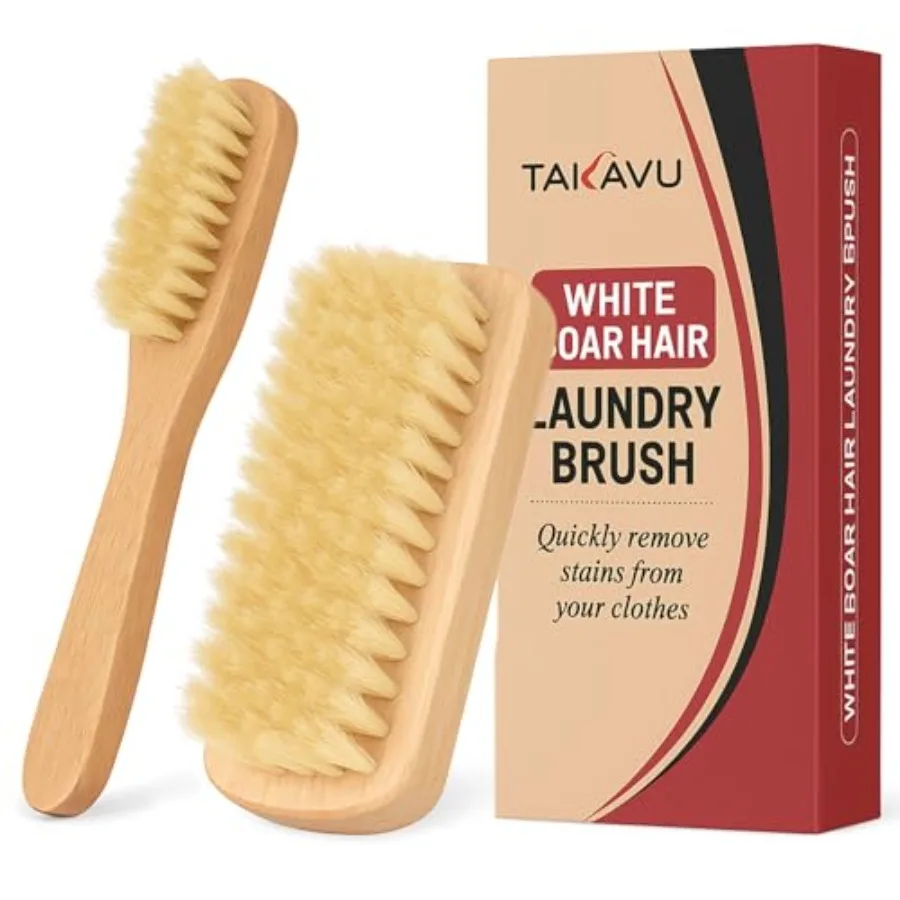 Boar Bristle Laundry Stain Brush Set by, Stiff Pure Boar Bristle for Scrubbing Out Tough Stains on Delicate Fabrics Knits Cotto
Boar Bristle Laundry Stain Brush Set by, Stiff Pure Boar Bristle for Scrubbing Out Tough Stains on Delicate Fabrics Knits Cotto