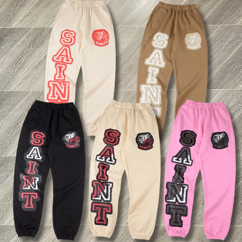 Pink SAINT Trousers High Street Alphabet Print Pants Casual Cotton Men's Women's Sweatpants Streetwear Y2k
Pink SAINT Trousers High Street Alphabet Print Pants Casual Cotton Men's Women's Sweatpants Streetwear Y2k