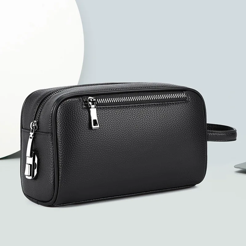 Fashion Men's Clutch Bag High Quality Business Casual Handbag Soft Leather Combination Lock Wallet Waterproof Mobile Phone Bag
Fashion Men's Clutch Bag High Quality Business Casual Handbag Soft Leather Combination Lock Wallet Waterproof Mobile Phone Bag