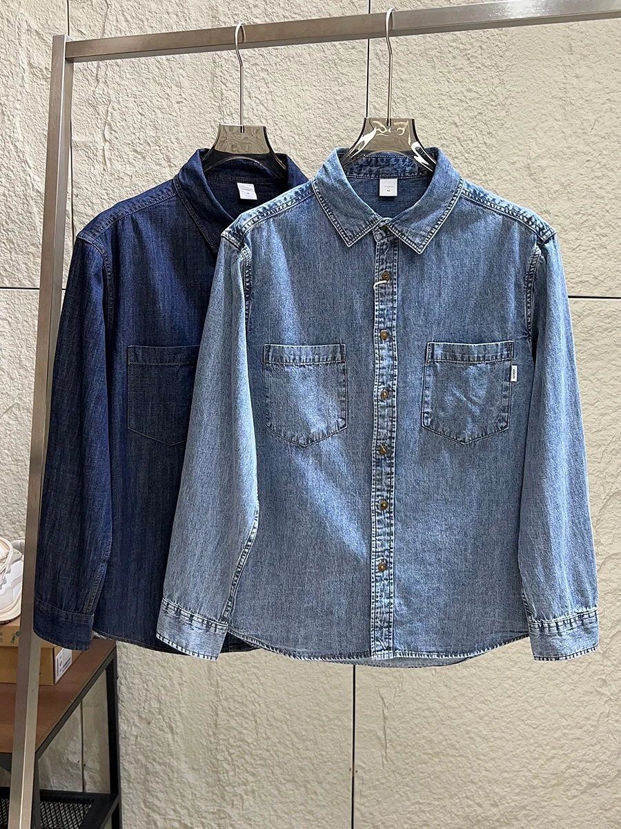 Rugged Men's Long Sleeve Denim Shirt Jacket Casual Loose Fit Pure Cotton Washed Vintage Style Autumn Outerwear for Youth
Rugged Men's Long Sleeve Denim Shirt Jacket Casual Loose Fit Pure Cotton Washed Vintage Style Autumn Outerwear for Youth
