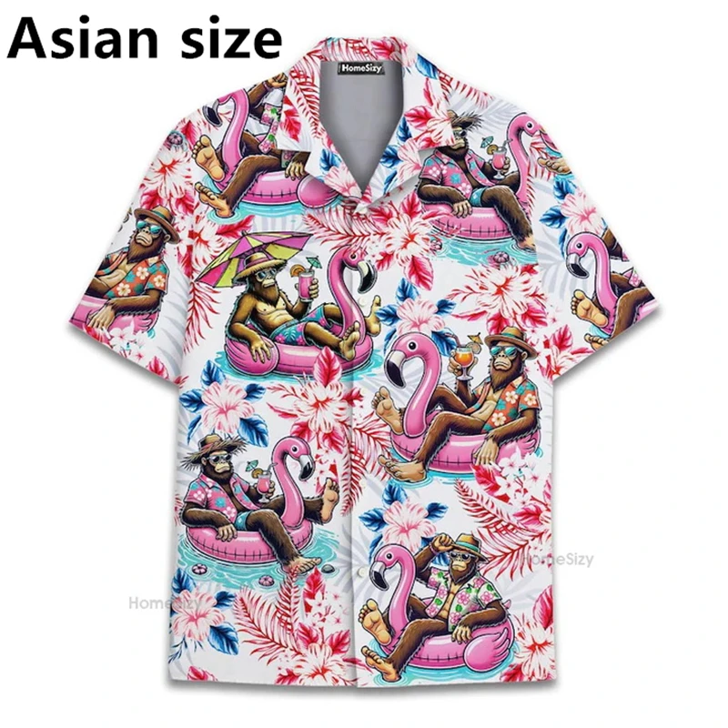 Гавайские рубашки с 3D принтом Bigfoot Flamingo Graphic Мужская винтажная уличная рубашка с коротким рукавом для отпуска Мужская блузка с лацканами на пуговицах
Гавайские рубашки с 3D принтом Bigfoot Flamingo Graphic Мужская винтажная уличная рубашка с коротким рукавом для отпуска Мужская блузка с лацканами на пуговицах