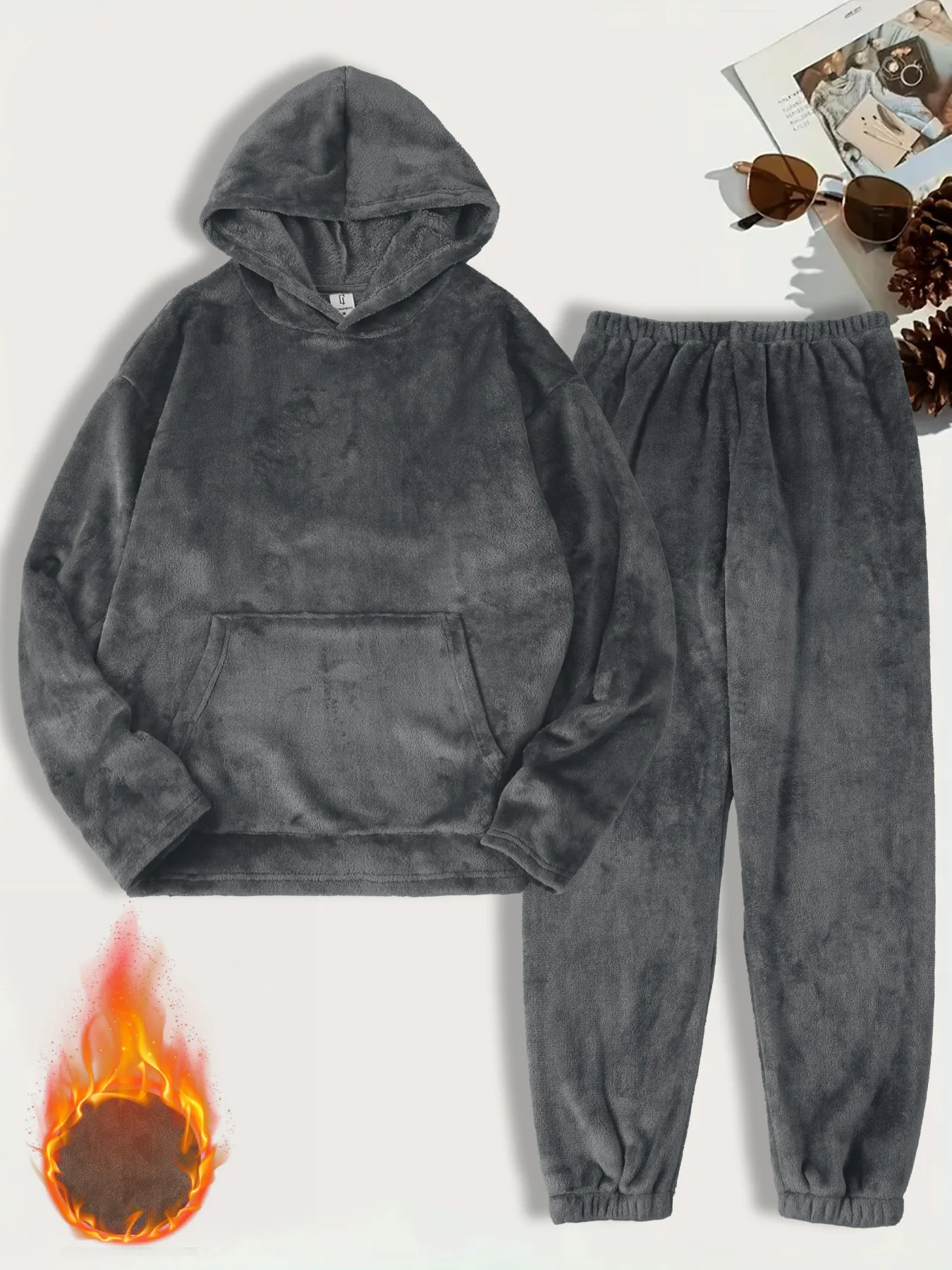 Men's Thick Double-Sided Fleece Hooded Set Winter Warm Home Casual Jogger 2 Piece Outfit
Men's Thick Double-Sided Fleece Hooded Set Winter Warm Home Casual Jogger 2 Piece Outfit