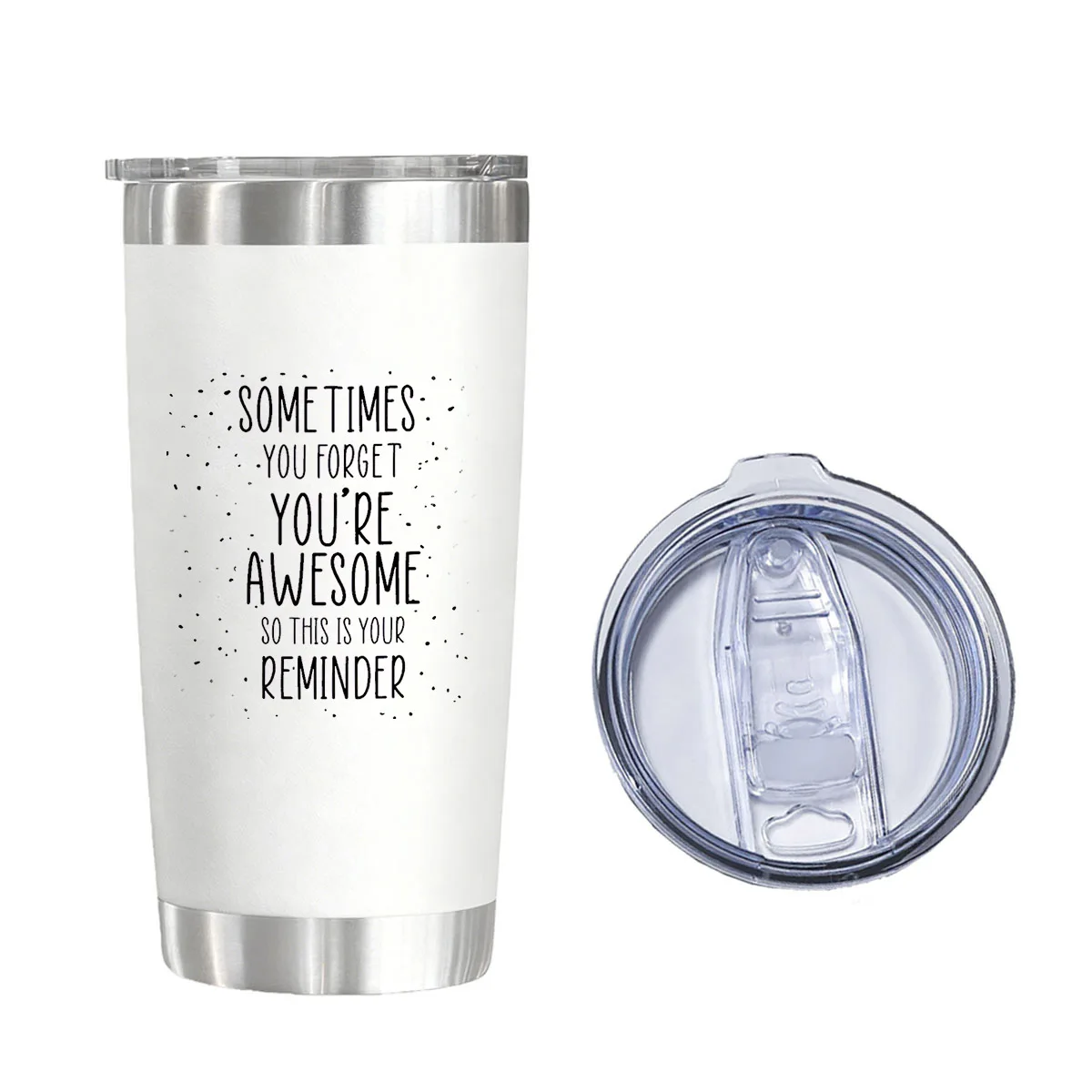 SOMETIMES YOU FORGET YOU'RE AWESOME Vacuum Flasks Tumblers 20 oz Water Glasses for Christmas Birthday
SOMETIMES YOU FORGET YOU'RE AWESOME Vacuum Flasks Tumblers 20 oz Water Glasses for Christmas Birthday