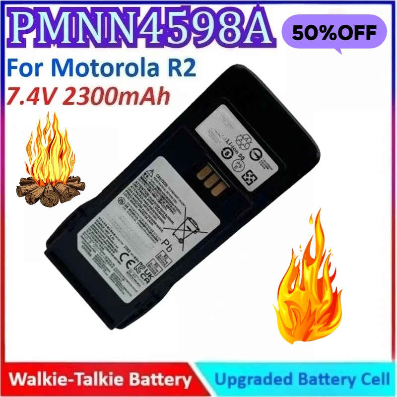 New 2300mAh 7.4V PMNN4598A High-Capacity General-purpose Replacement Walkie Talkie Battery for Motorola R2
New 2300mAh 7.4V PMNN4598A High-Capacity General-purpose Replacement Walkie Talkie Battery for Motorola R2