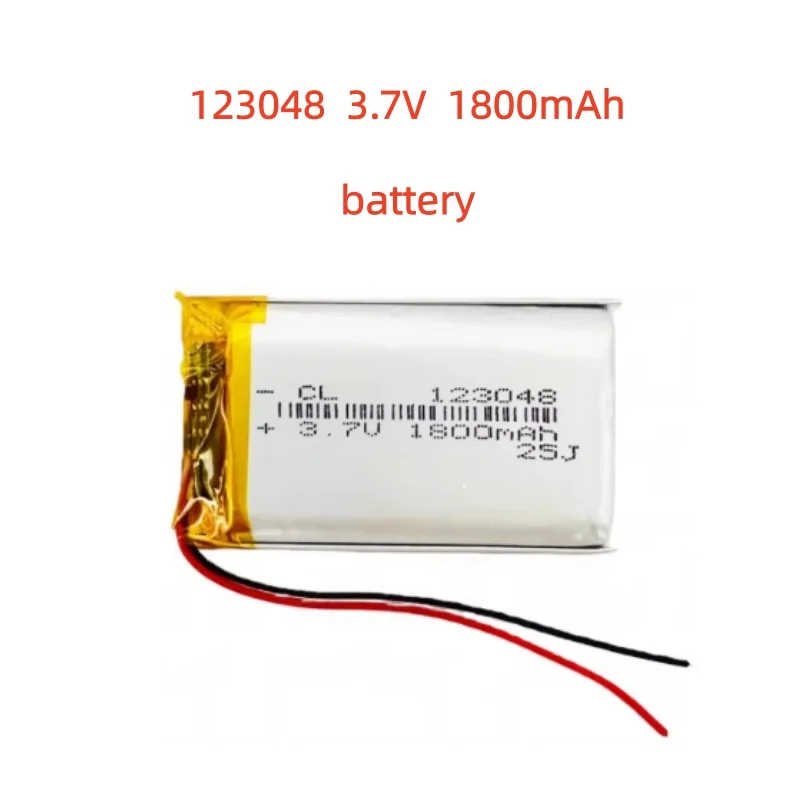 123048 3.7V 1800mAh Li-Polymer Replacement Li Lipo Battery JST 2Pin 1.0/1.25/1.5/2.0/2.54mm Connector For GPS Camera LED
123048 3.7V 1800mAh Li-Polymer Replacement Li Lipo Battery JST 2Pin 1.0/1.25/1.5/2.0/2.54mm Connector For GPS Camera LED