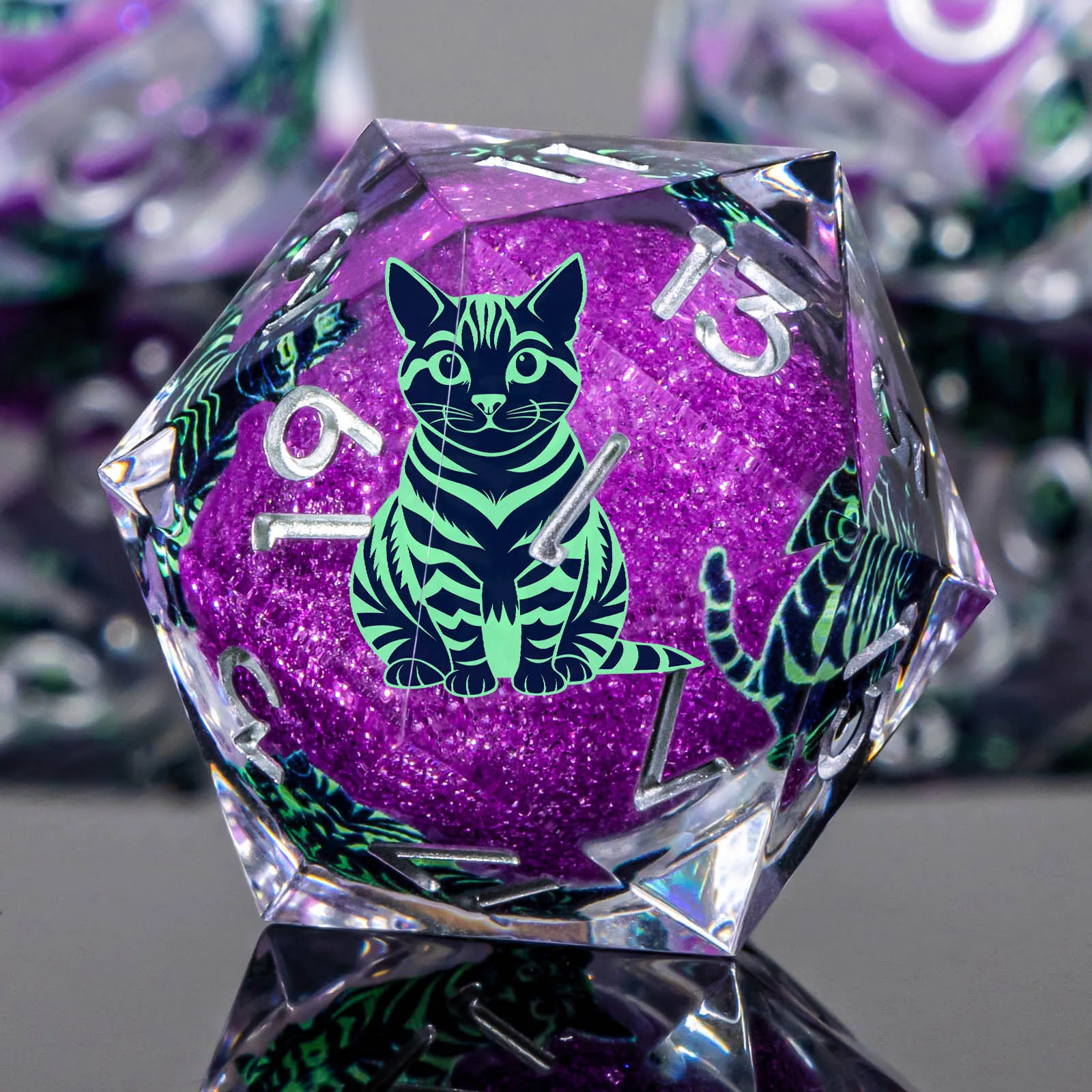DND Cat Liquid Core Dice Set D&D, Sharp Edge Resin Dungeon and Dragon Dice Set, D and D Role Playing Dice D20 D12 D10 D8 D6 D4
DND Cat Liquid Core Dice Set D&D, Sharp Edge Resin Dungeon and Dragon Dice Set, D and D Role Playing Dice D20 D12 D10 D8 D6 D4