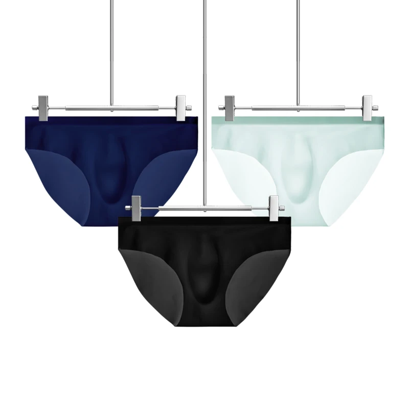3PCS Men's underwear ice silk briefs, summer breathable, quick-drying, seamless shorts, transparent ultra-thin, personalized l
3PCS Men's underwear ice silk briefs, summer breathable, quick-drying, seamless shorts, transparent ultra-thin, personalized l