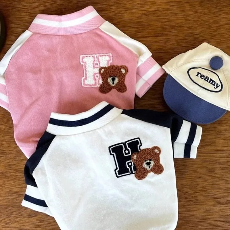 Pet T-shirt Summer Baseball Pet Animal Embroidered Clothes Cartoon Teddy Two Legs Clothes Bichon For Small Dog Vest Dog Products
Pet T-shirt Summer Baseball Pet Animal Embroidered Clothes Cartoon Teddy Two Legs Clothes Bichon For Small Dog Vest Dog Products