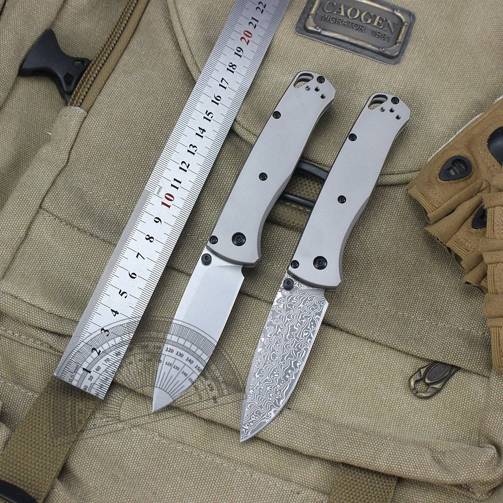 BM535-TI Folding Knife Damascus Steel Titanium alloy Handle Outdoor Bushcraft Hunting Bugout Knife Pocket Knives Jackknife
BM535-TI Folding Knife Damascus Steel Titanium alloy Handle Outdoor Bushcraft Hunting Bugout Knife Pocket Knives Jackknife