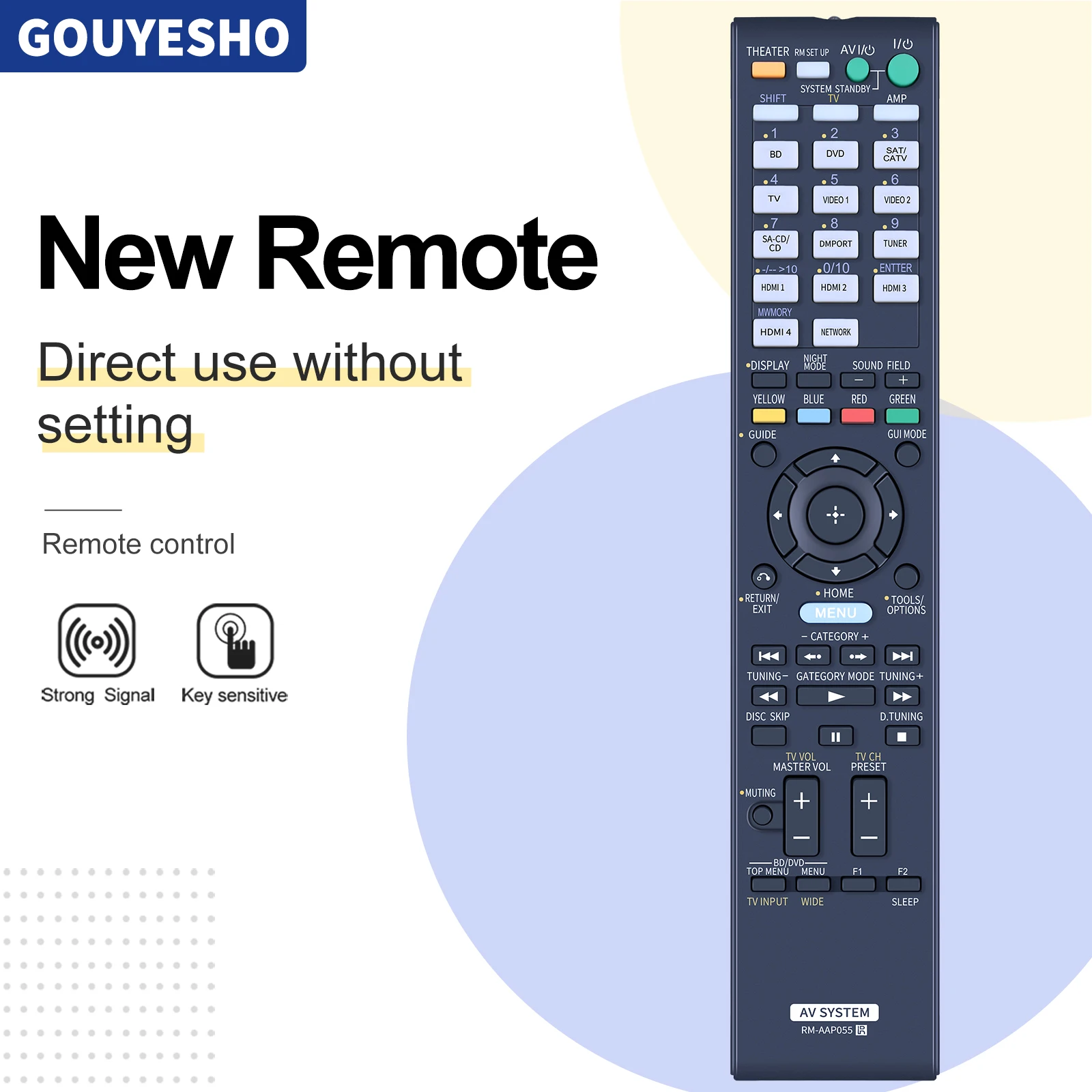 Новый пульт дистанционного управления RM-AAP055 для AV-системы Sony STR-DN2010 STR-DH810
Новый пульт дистанционного управления RM-AAP055 для AV-системы Sony STR-DN2010 STR-DH810