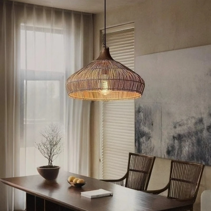 Retro Rattan Hand Woven Lampshade Pendant Lights LED Bedroom Kitchen Dining Room Living Room Teahouse Hang Lamp Decoration Home
Retro Rattan Hand Woven Lampshade Pendant Lights LED Bedroom Kitchen Dining Room Living Room Teahouse Hang Lamp Decoration Home