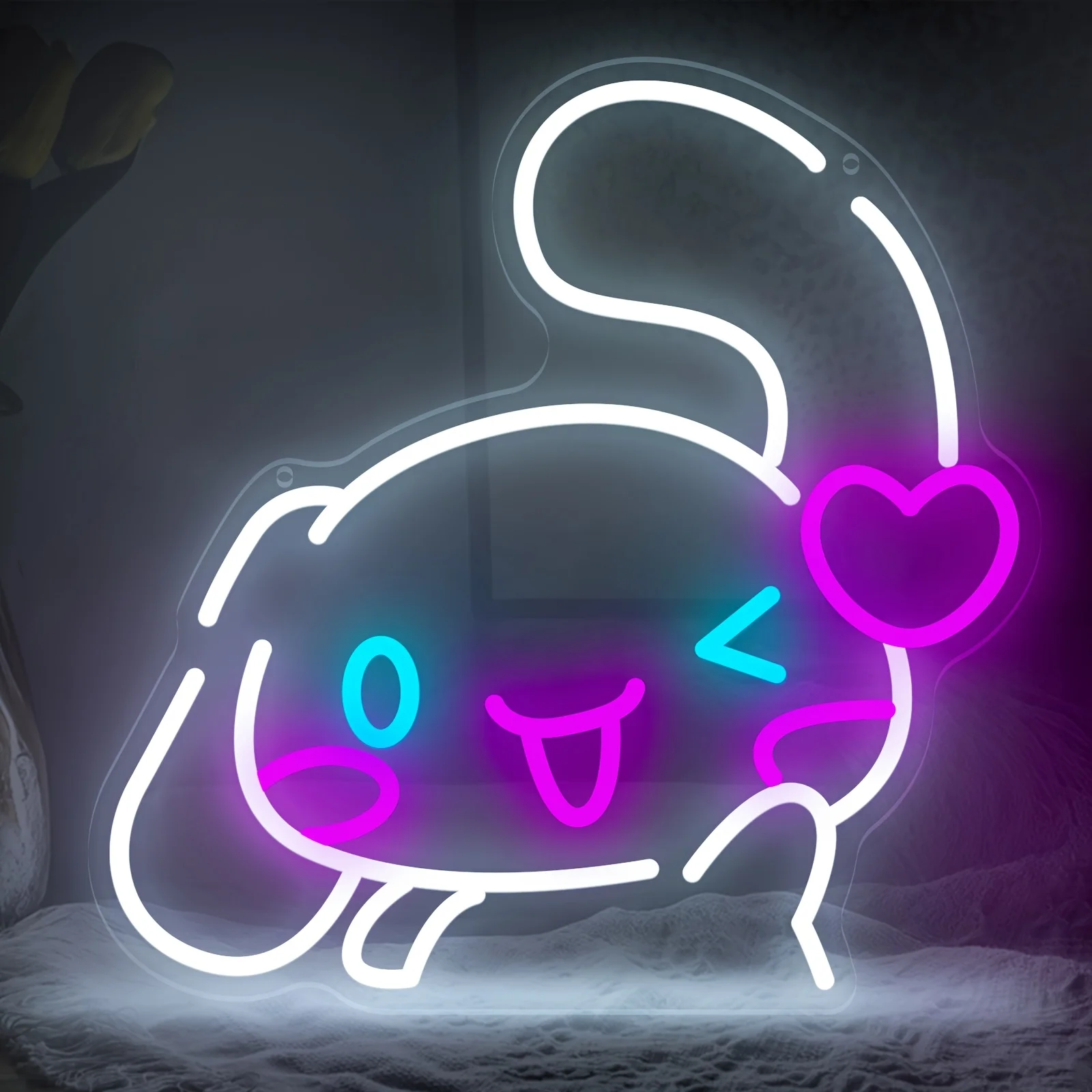 Sanrio Cute Puppy LED Neon Light Animal Night Light USB Dimmable Neon Sign for Nursery Kids Room Bedroom Cafe Wall Decor Gift
Sanrio Cute Puppy LED Neon Light Animal Night Light USB Dimmable Neon Sign for Nursery Kids Room Bedroom Cafe Wall Decor Gift
