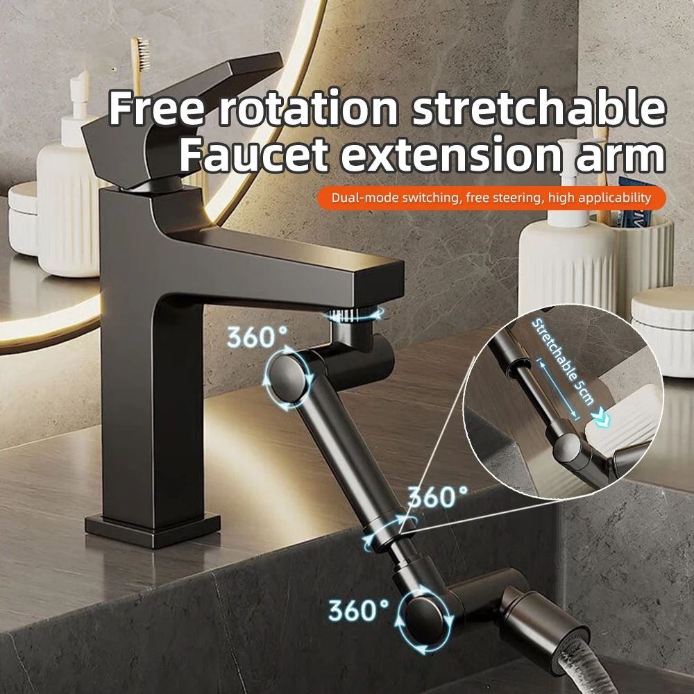 1440° Faucet Extension Tube Scalable Water Saving Nozzle Filter Splash Filter Faucet extender for Sink Faucet Bathroom Kitchen
1440° Faucet Extension Tube Scalable Water Saving Nozzle Filter Splash Filter Faucet extender for Sink Faucet Bathroom Kitchen