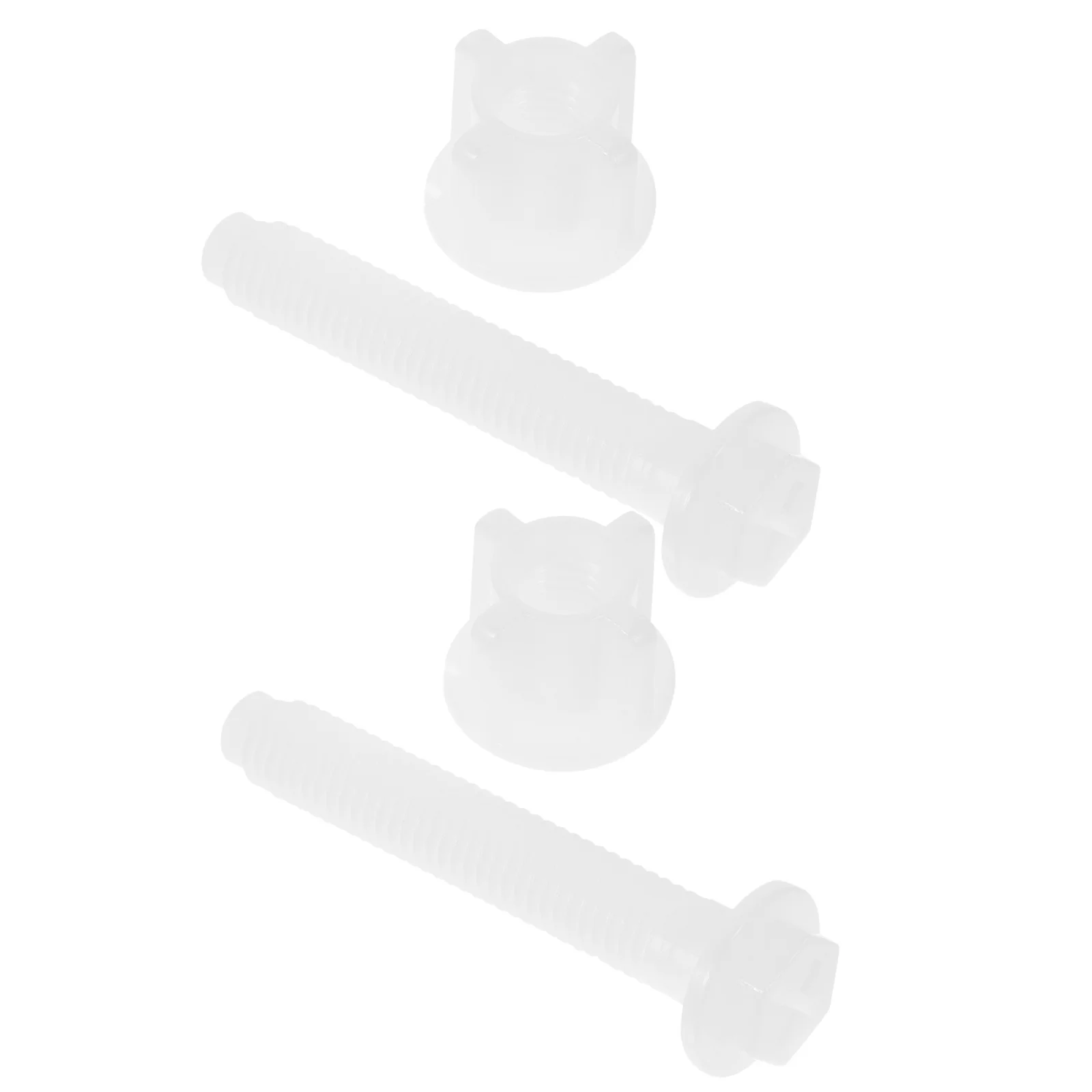 2Pcs Toilet Seat Cover Hinges Heavy Duty Plastic Bolts for Secure Toilet Lid Attachment Replacement Hardware Fast Setup
2Pcs Toilet Seat Cover Hinges Heavy Duty Plastic Bolts for Secure Toilet Lid Attachment Replacement Hardware Fast Setup