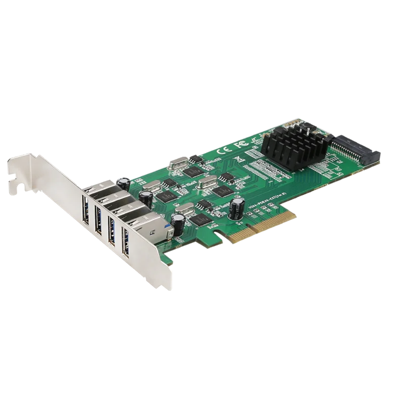 Diewu Supper Speed 20G PCI-e на 4-портовую USB-карта расширения PCIe USB-адаптер Черная карта 
Diewu Supper Speed 20G PCI-e на 4-портовую USB-карта расширения PCIe USB-адаптер Черная карта