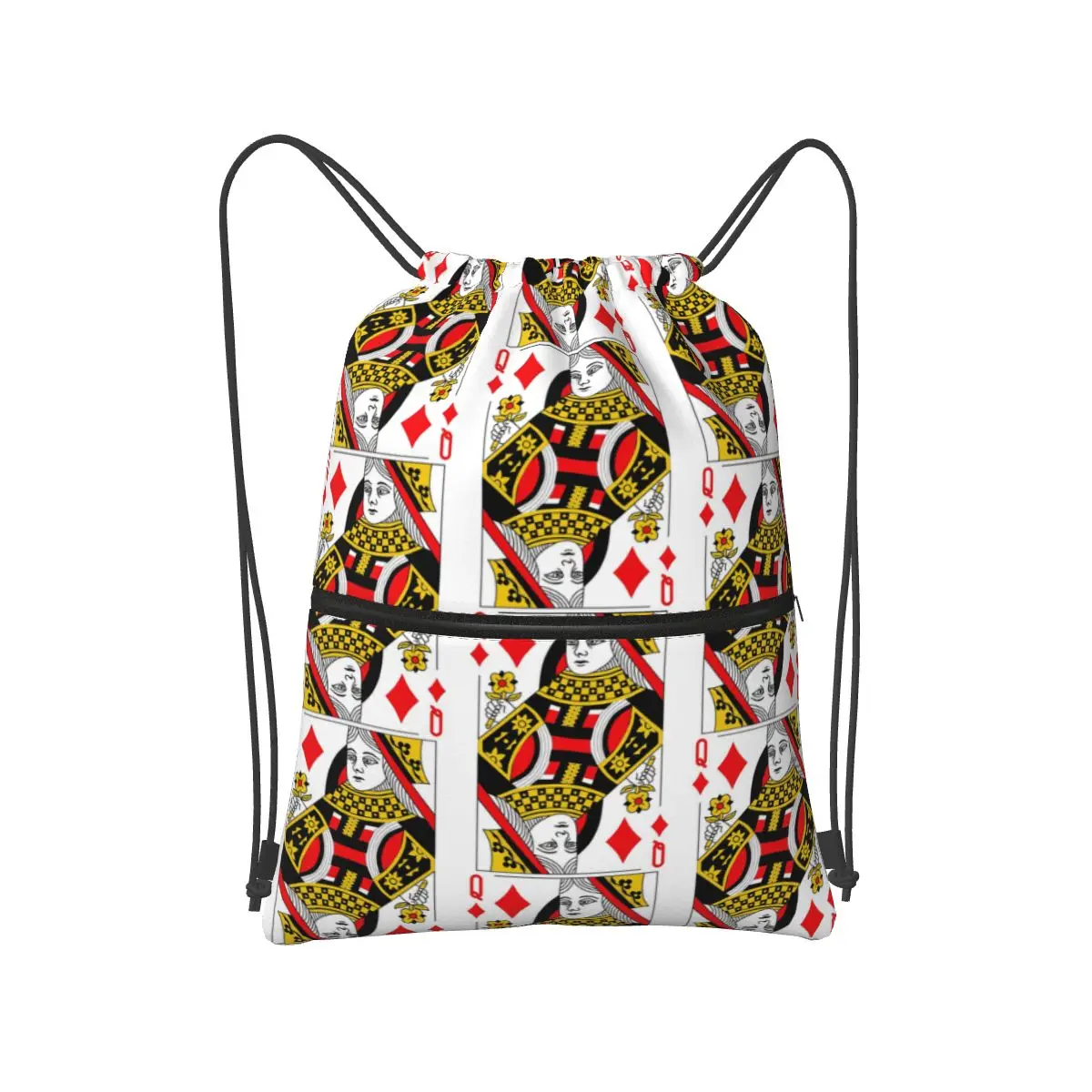 Queen Of Diamonds Classic Card Deck Casino Poker Q Diamonds Backpacks Drawstring Bags Sports Bag Book Bags For Travel Students
Queen Of Diamonds Classic Card Deck Casino Poker Q Diamonds Backpacks Drawstring Bags Sports Bag Book Bags For Travel Students