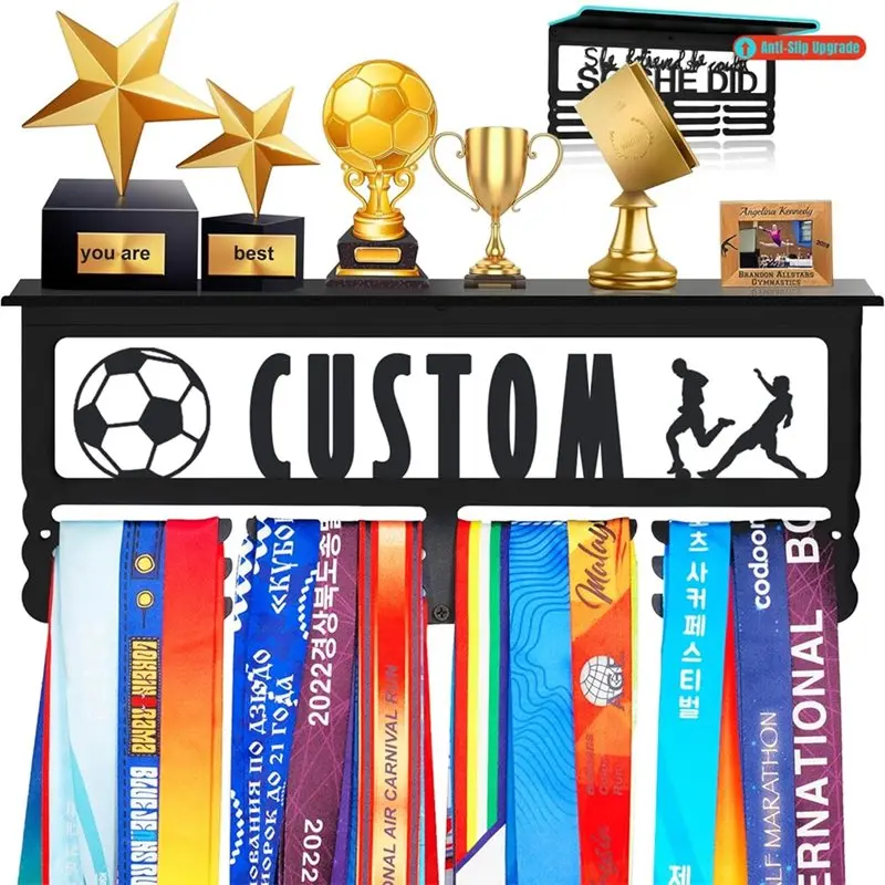 ABHS-For Awards Ribbon Holder-Name Display Personalized Medal Rack-Metal Custom Sports Race Plaque Hanger For Individual Recogni
ABHS-For Awards Ribbon Holder-Name Display Personalized Medal Rack-Metal Custom Sports Race Plaque Hanger For Individual Recogni