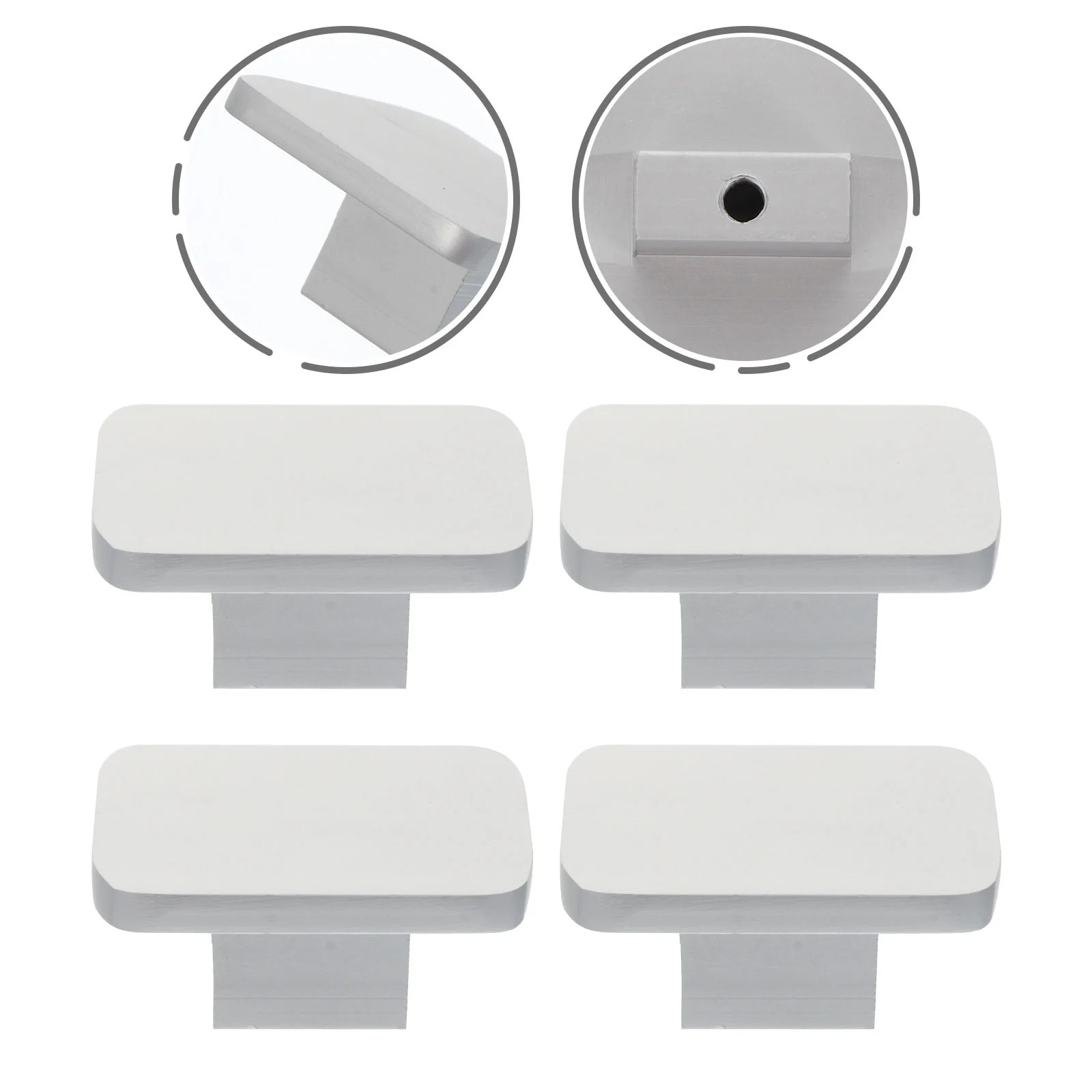 4 Pcs Cabinet Aluminum Knobs Square Drawer Pulls Anti collision Pad Furniture Hardware Safe Easy Install Suitable
4 Pcs Cabinet Aluminum Knobs Square Drawer Pulls Anti collision Pad Furniture Hardware Safe Easy Install Suitable