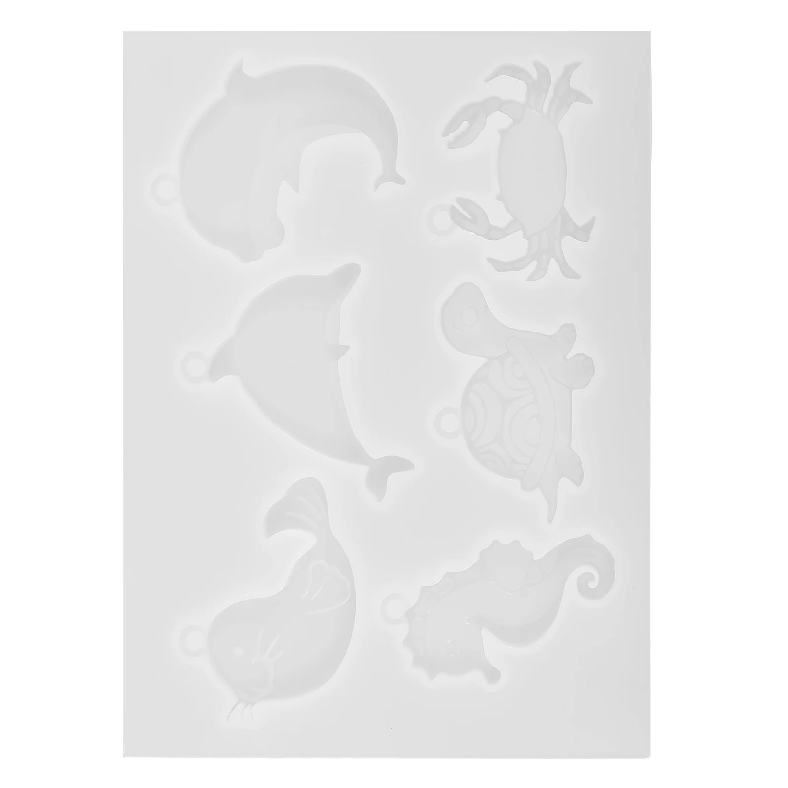 Flexible Silicone Keychain Diy Marine Animal Pendant Casting Mold Durable Reusable Epoxy Resin Charm Mold For Small Keychain 
Flexible Silicone Keychain Diy Marine Animal Pendant Casting Mold Durable Reusable Epoxy Resin Charm Mold For Small Keychain