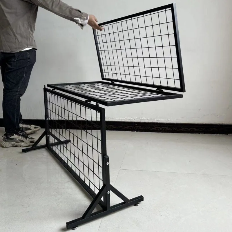 Folding grid rack, simple stall storage rack, portable floor-to-ceiling stall display rack, outdoor exhibition jewelry rack
Folding grid rack, simple stall storage rack, portable floor-to-ceiling stall display rack, outdoor exhibition jewelry rack