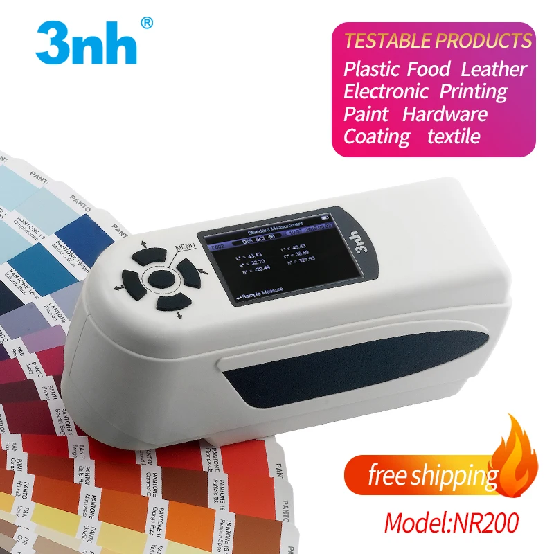 NR200 Precision Colorimeter Analyze measure the color in fruits/Plastic/Food/Leather/Printing/Paint/Hardware
NR200 Precision Colorimeter Analyze measure the color in fruits/Plastic/Food/Leather/Printing/Paint/Hardware