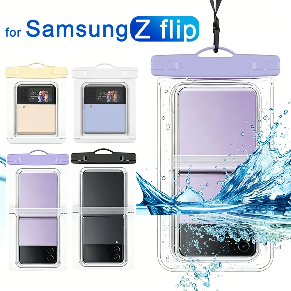 IPX8 Waterproof Phone Case Pouch For Samsung Galaxy Z Flip 7 6 5 Underwater Dry Bag With Lanyard Swimming Bag For Beach Skiing
IPX8 Waterproof Phone Case Pouch For Samsung Galaxy Z Flip 7 6 5 Underwater Dry Bag With Lanyard Swimming Bag For Beach Skiing