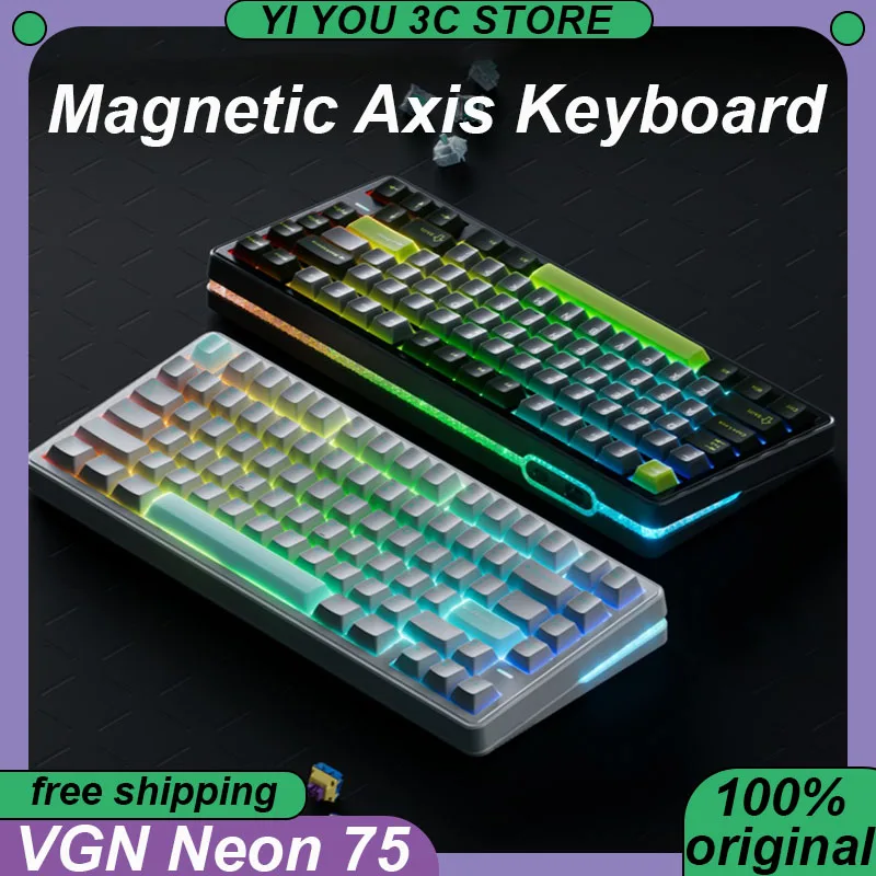 VGN Neon 75 Magnetic Axis Keyboard Wireless Tri-mode RT0.005 0.1ms V-Ultra Gasket RGB 8K PC Esports Laptop Gaming Keyboards
VGN Neon 75 Magnetic Axis Keyboard Wireless Tri-mode RT0.005 0.1ms V-Ultra Gasket RGB 8K PC Esports Laptop Gaming Keyboards
