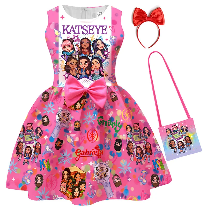 Hot Sale Katseye Cartoon Fashion Kids Clothes Summer Baby Girls Princess Dresses For Halloween Party Birthday Cosplay Costume
Hot Sale Katseye Cartoon Fashion Kids Clothes Summer Baby Girls Princess Dresses For Halloween Party Birthday Cosplay Costume