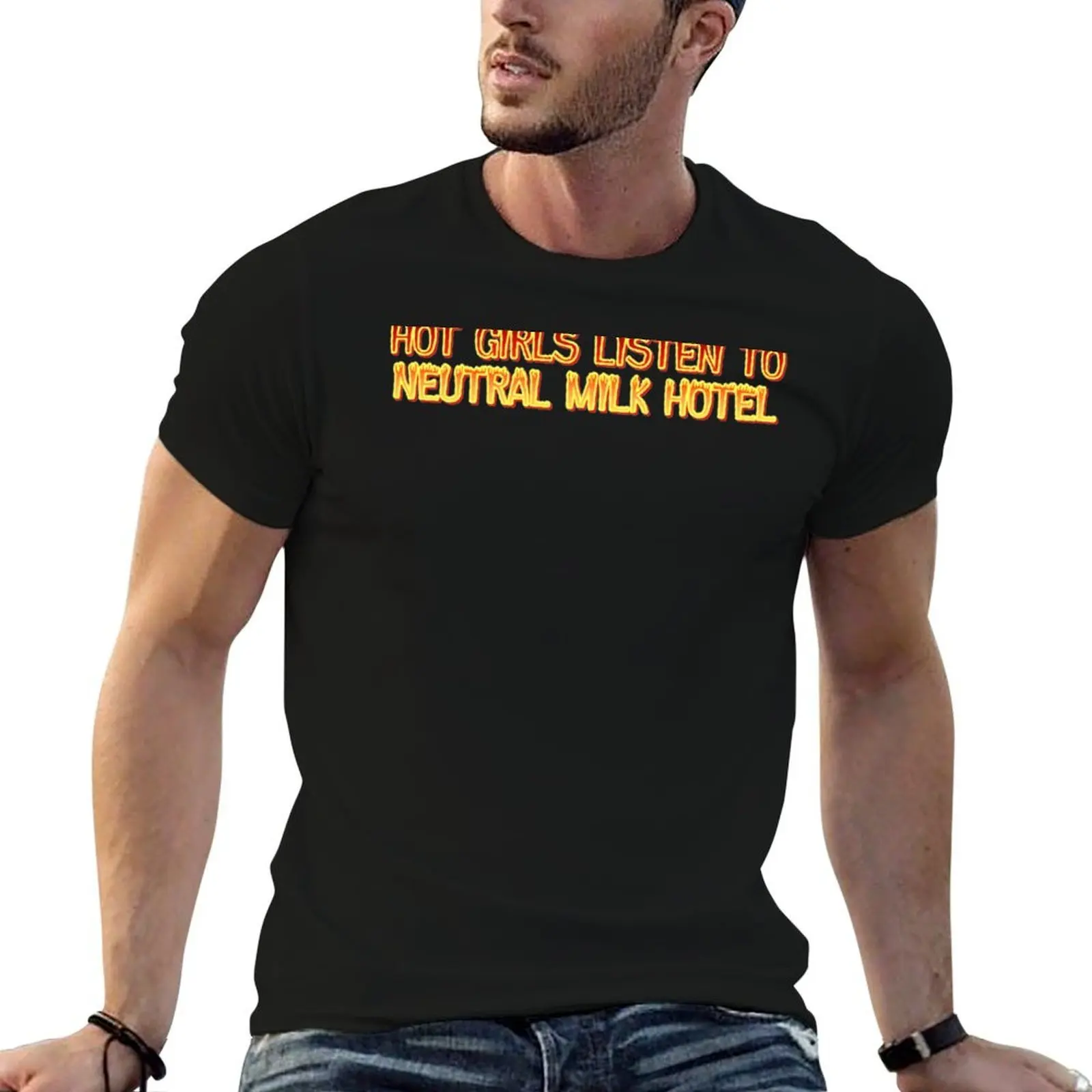 HOT GIRLS LISTEN TO NEUTRAL MILK HOTEL 2000s Word Art T-Shirt cotton t shirts high quality man tshirt T-Shirt
HOT GIRLS LISTEN TO NEUTRAL MILK HOTEL 2000s Word Art T-Shirt cotton t shirts high quality man tshirt T-Shirt