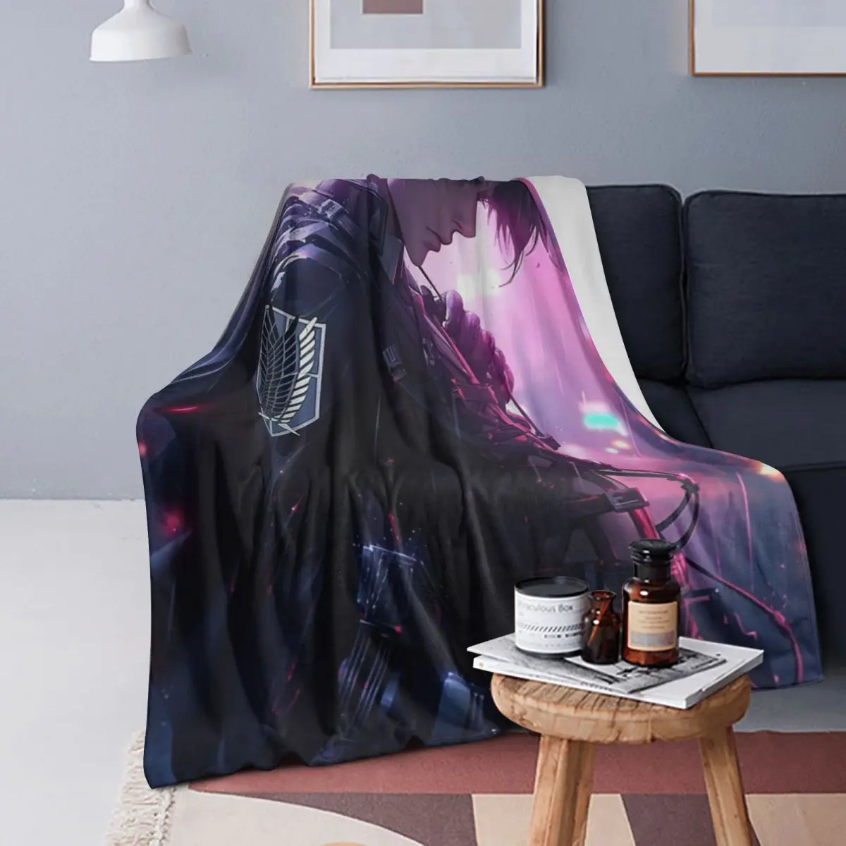 Levi Ackerman Blankets Soft Warm Flannel Throw Blanket Plush for Bed Living room Picnic Travel Home Couch
Levi Ackerman Blankets Soft Warm Flannel Throw Blanket Plush for Bed Living room Picnic Travel Home Couch