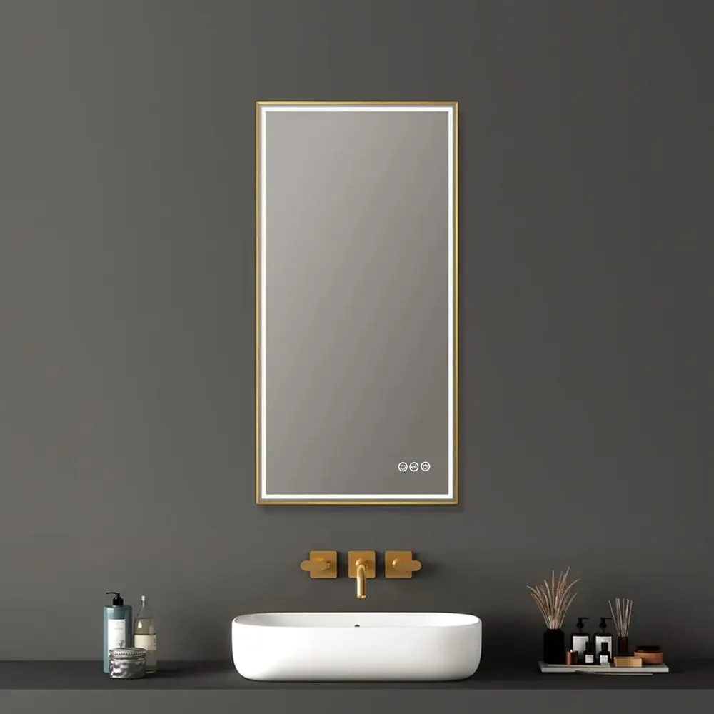 36 Backlit Vanity Mirror with 3-Color Dimmable LED Lights, Anti-Fog & Memory Features
36 Backlit Vanity Mirror with 3-Color Dimmable LED Lights, Anti-Fog & Memory Features