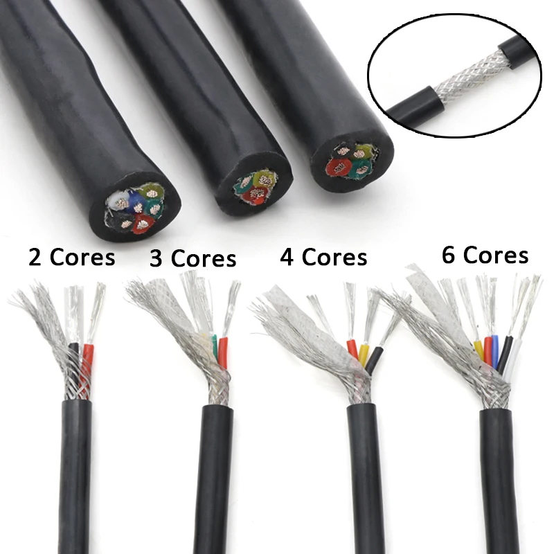 1M Silicone Rubber Shielded Wire Signal Cable Sq 0.3 0.5 0.75 1 1.5 2 2.5mm Channel Audio 2 3 4 5 6 Core High Temperature Wire
1M Silicone Rubber Shielded Wire Signal Cable Sq 0.3 0.5 0.75 1 1.5 2 2.5mm Channel Audio 2 3 4 5 6 Core High Temperature Wire