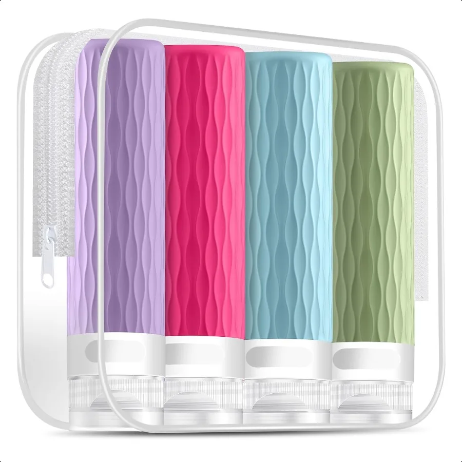 Travel Bottles for Toiletries TSA Approved 3.4oz Travel Size Containers BPA Free Leak Proof Silicone Traveling Bottles Refillab
Travel Bottles for Toiletries TSA Approved 3.4oz Travel Size Containers BPA Free Leak Proof Silicone Traveling Bottles Refillab